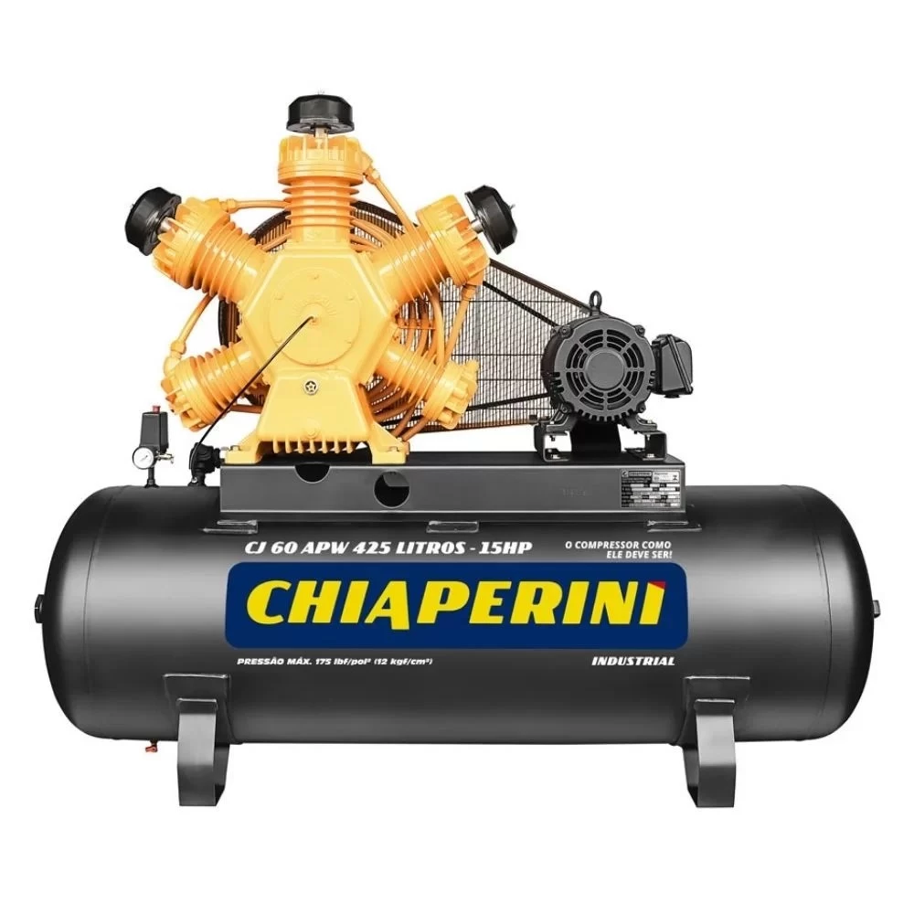 Compressor de ar 60PCM - 425 Litros 15HP Chiaperini