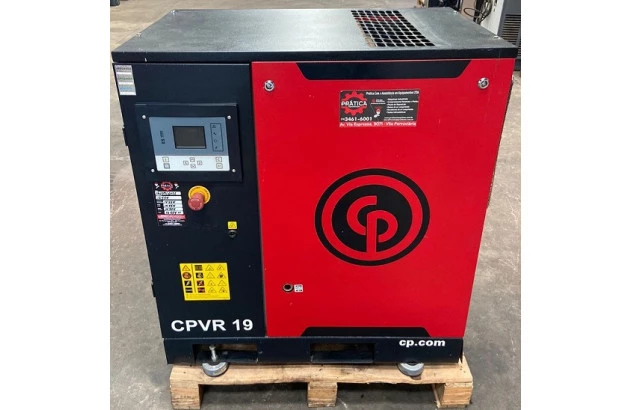 Compressor de ar parafuso seminovo CPVR 19/8 BM - Chicago Pneumatic