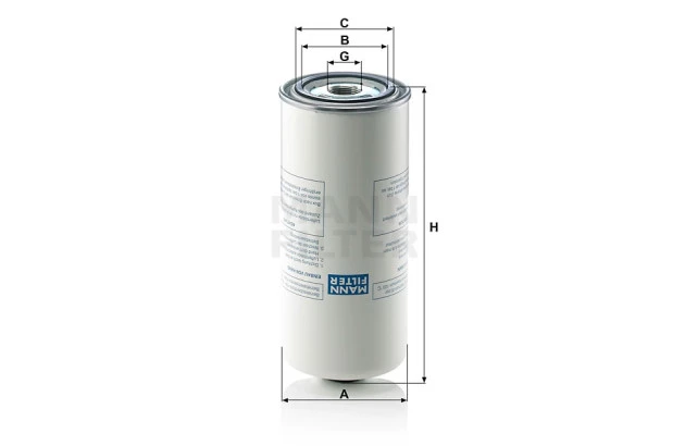 Cód. LB 962/2 Separador Ar-óleo Mann-filter