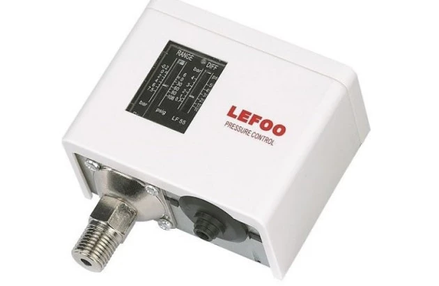 Pressostato para compressor parafuso LF5514-03W (5 à 14) PSI  Baixa pressão