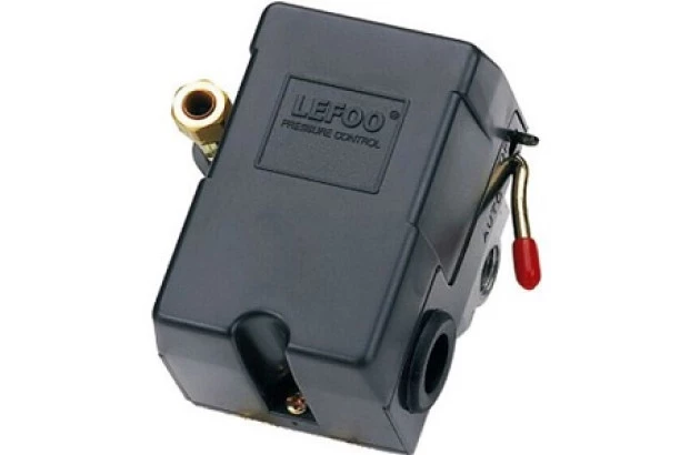 Pressostato para Compressor de Ar LEF 10 (100 à 140) PSI 4 Vias média pressão