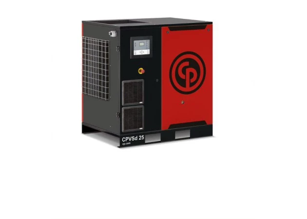Compressor de ar parafuso CPVSd 20/12,5 BD 440V com inversor de frequência e secador integrado - Chicago Pneumatic
