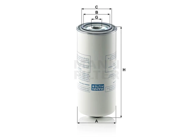Cód. LB 962/2 Separador Ar-óleo Mann-filter