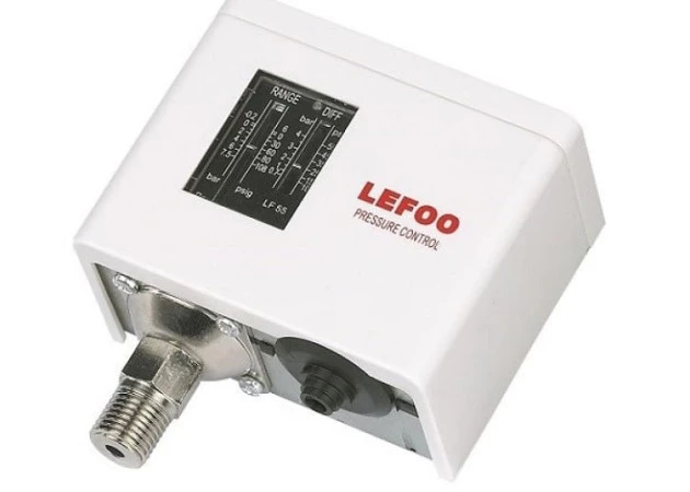 Pressostato para compressor parafuso LF5514-03W (5 à 14) PSI  Baixa pressão