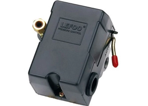 Pressostato para Compressor de Ar LEF 10 (100 à 140) PSI 4 Vias média pressão